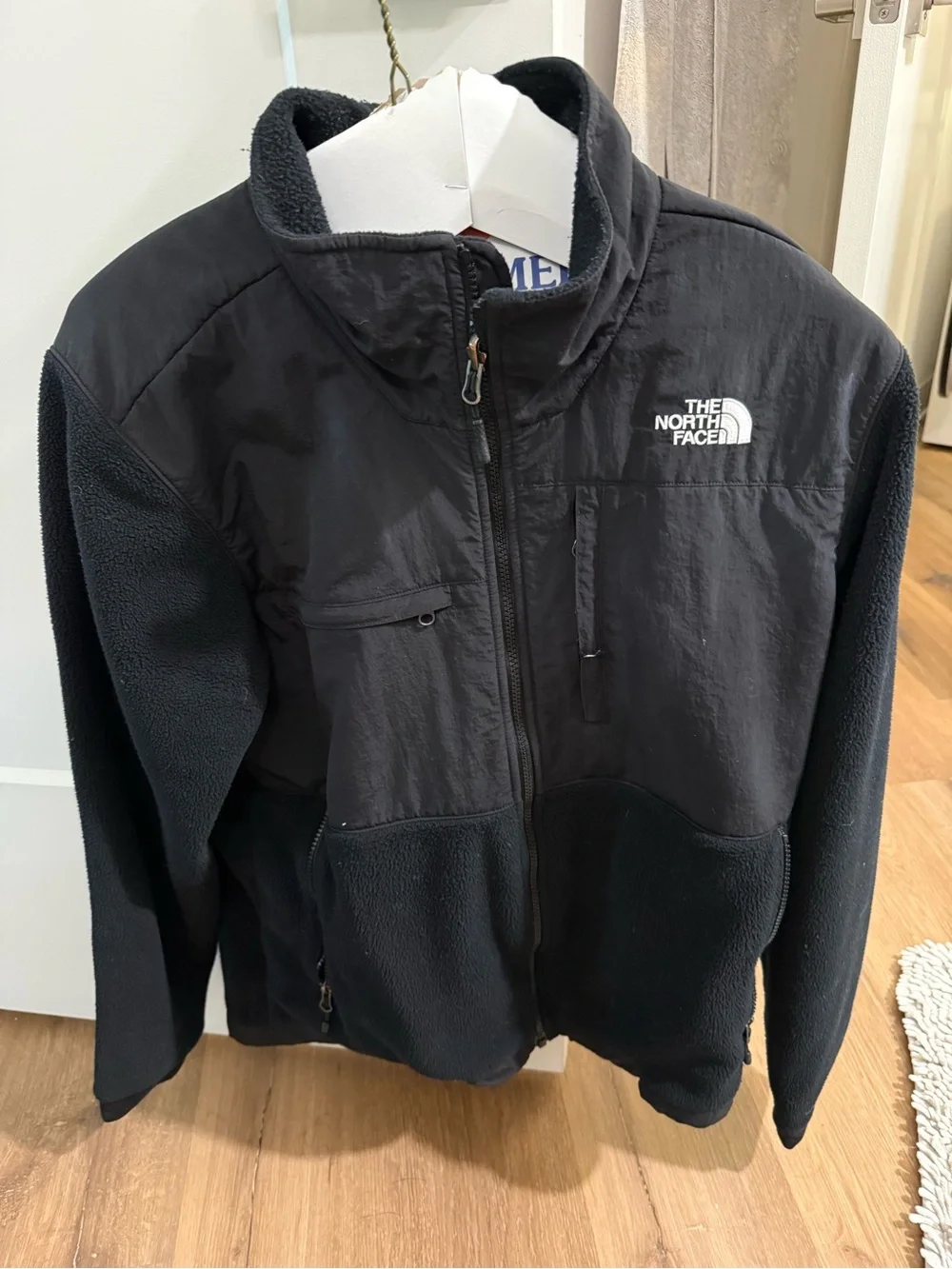 The North Face Black Fleece and Wind-Resistant Jacket